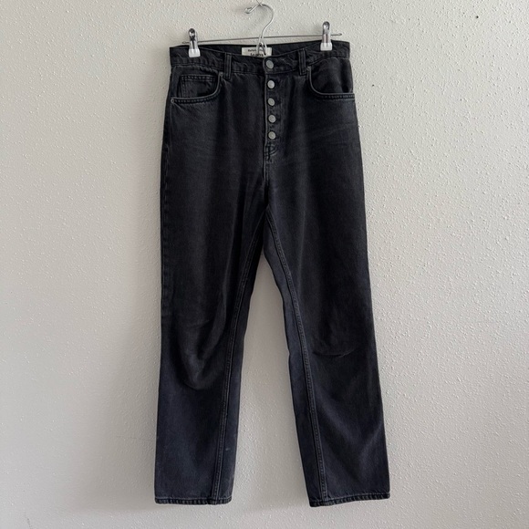 Reformation Cynthia Button Fly Straight Jean 27 Ventura Wash - Picture 3 of 8